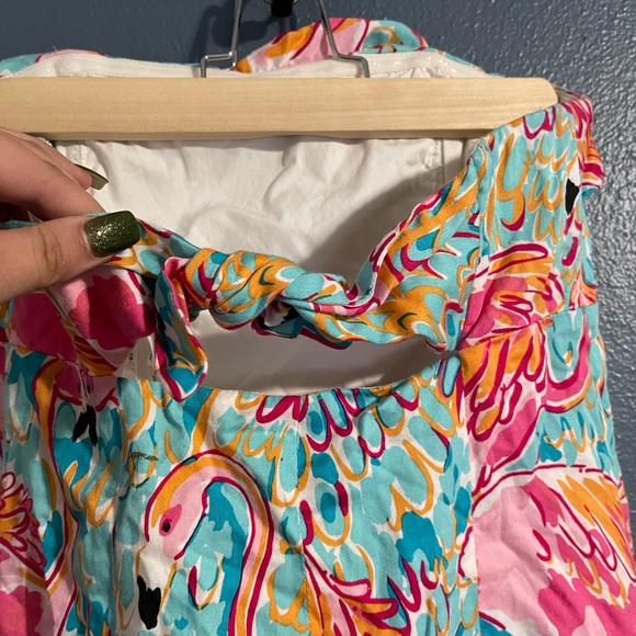 Lilly Pulitzer flamingo dress - Picture 3 of 4